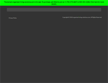 Tablet Screenshot of organized-living-solutions.com